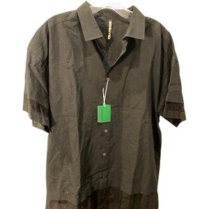 Frapbois NEW NWT mens short sleeve button down shirt S